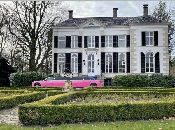 roze limousine huren