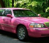 Roze Lincoln Limousine | Vallei-Limousines