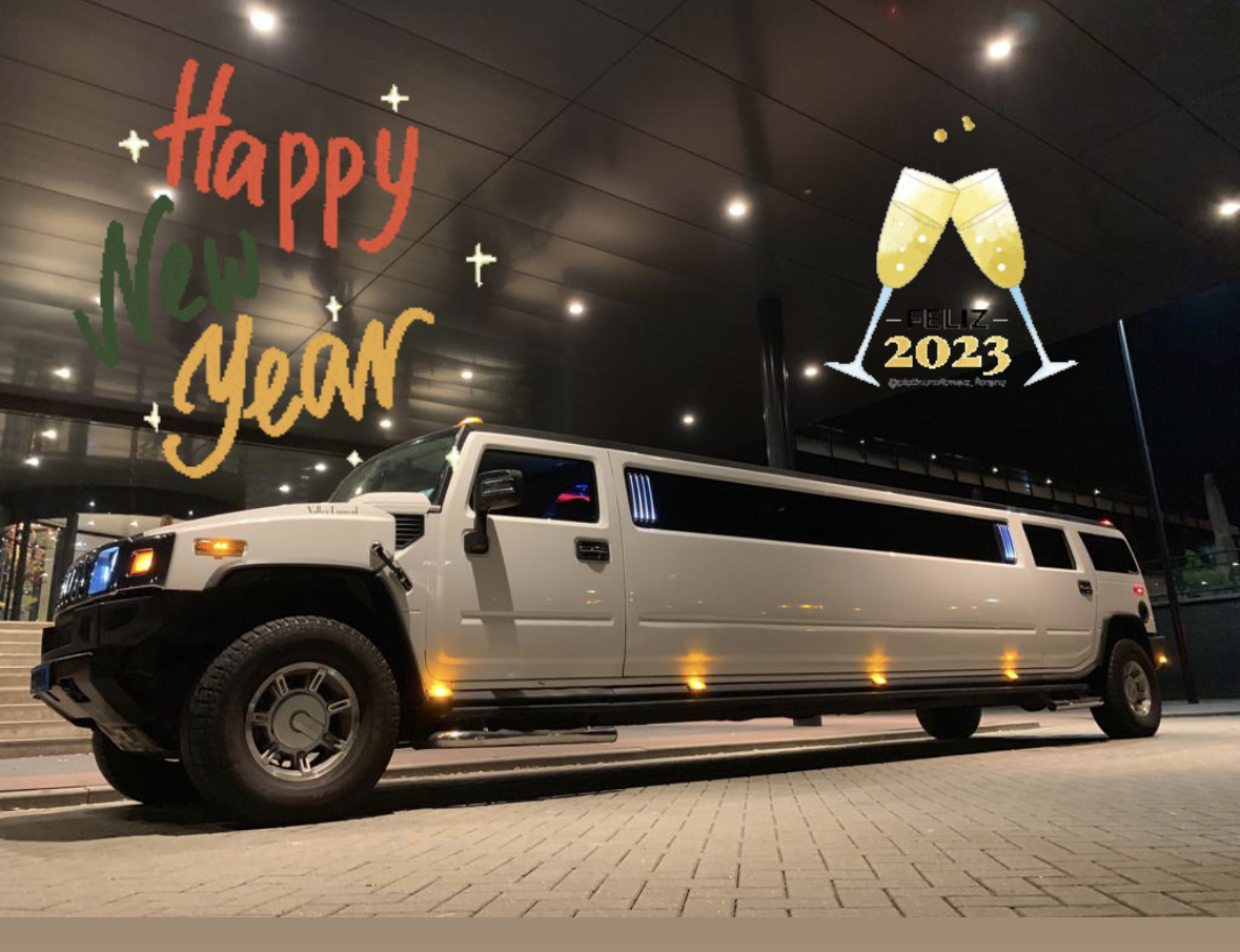 Happy new year Hummer limousine