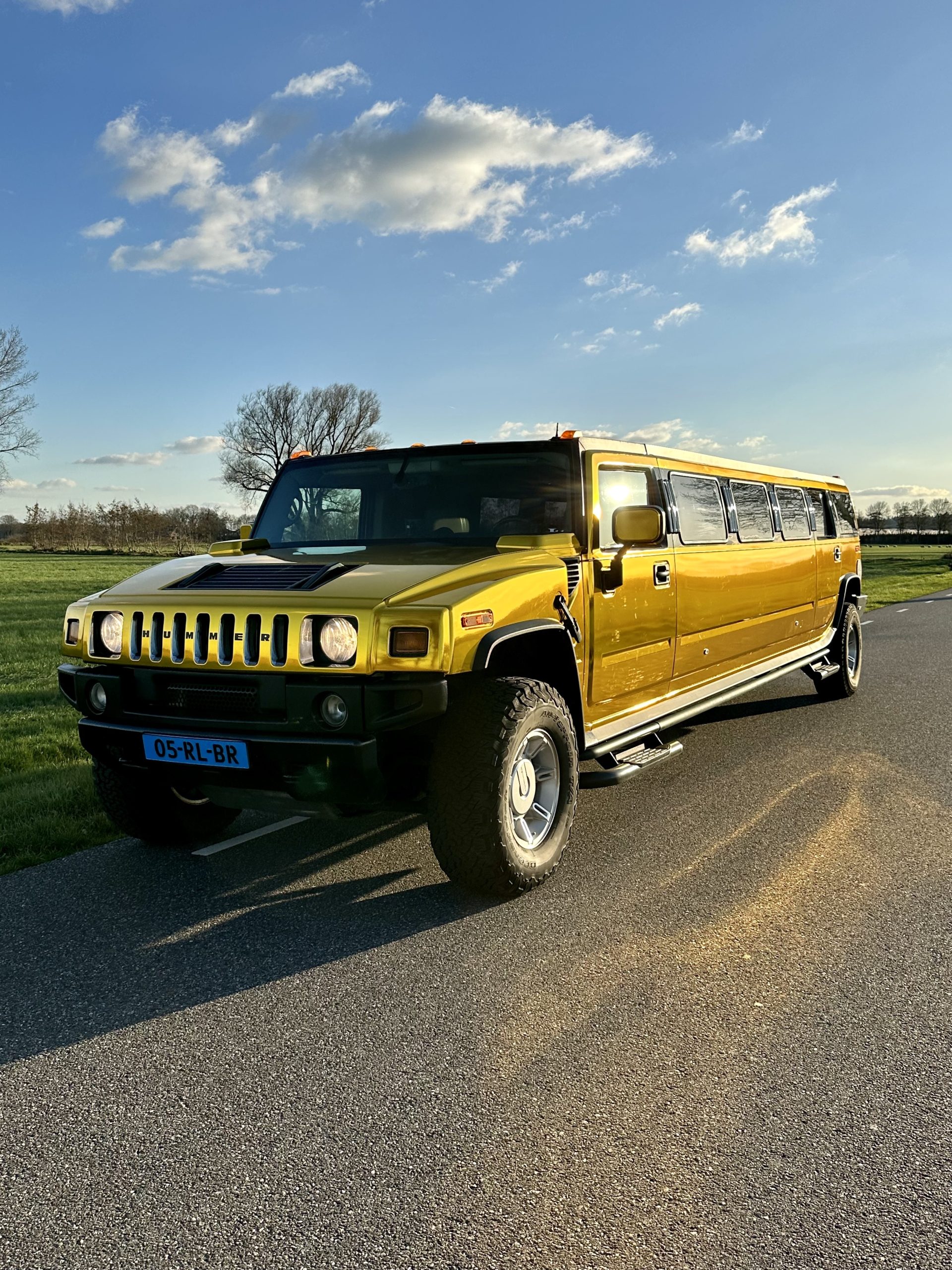 Gouden Hummer limousine